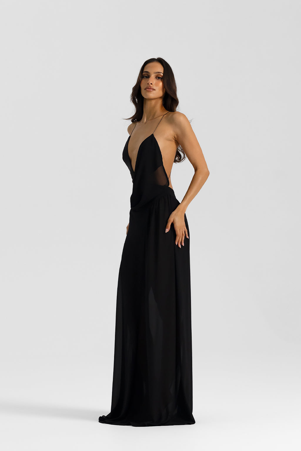 natalie rolt black dress Fabienne Gown Black Natalie Rolt Hire Me AU