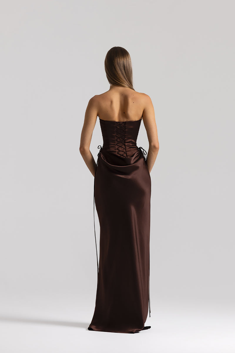 ElinaBustier_EvelynSkirt_Espresso