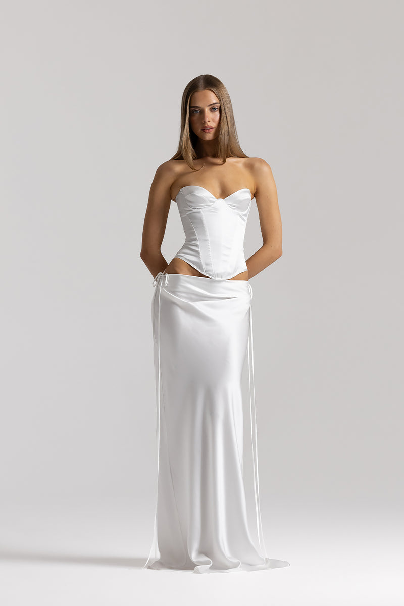 ElinaBustier_EvelynSkirt_White