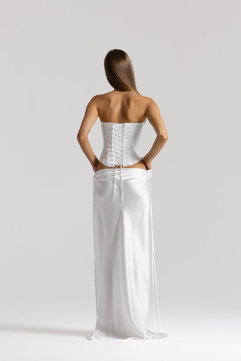 ElinaBustier_EvelynSkirt_White