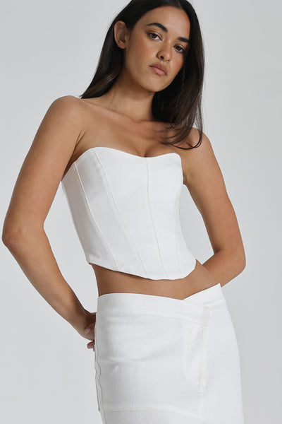     HarlowBustier_White