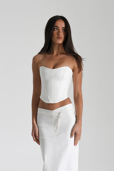     HarlowBustier_White