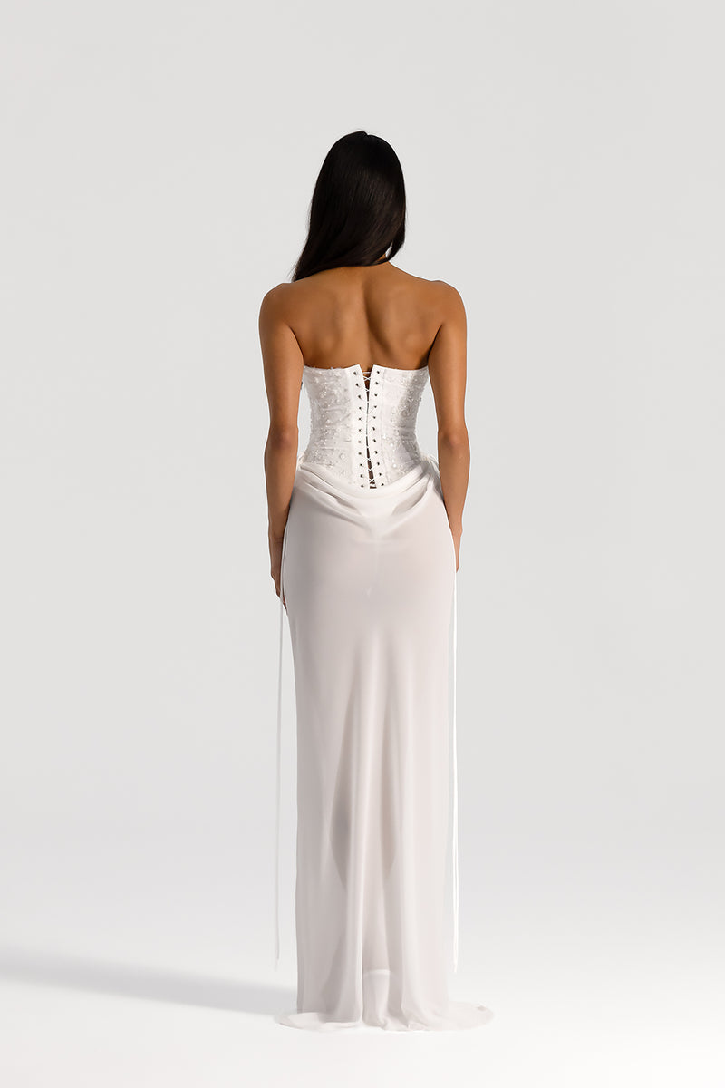 VerityBustier-AlliraSkirt_White-Embellished