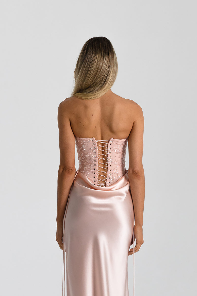 VerityBustier_EvelynSkirt_BabyPink